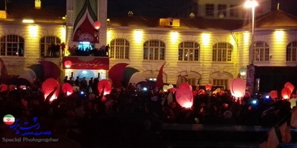 گزارش تصویری «جشن بهترين آرزوها براي وطنم» در میدان شهرداری رشت
