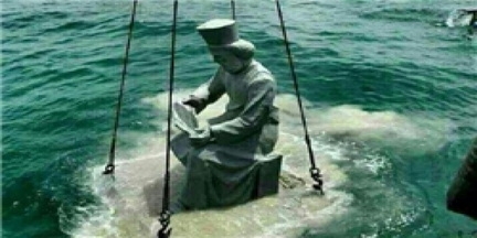 نصب مجسمه کوروش در خلیج فارس‌ صحت دارد؟+عکس
