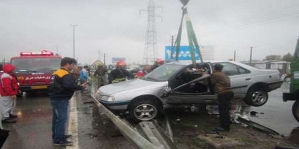 تصادف مرگبار در جاده انزلي – حسن رود
