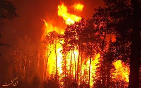 تداوم آتش سوزی در جنگل های آغوزبن رودبار
